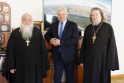 Susitikimas: artėjančių švenčių proga miesto merą sveikino ortodoksų bažnyčios atstovai.