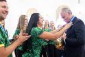 Lietuvos jaunių merginų krepšinio rinktinė susitiko su prezidentu