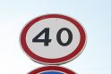 Pasikeitė: Minijos gatvėje ženklo, draudžiančio važiuoti greičiau nei 40 km/val., nebeliko.