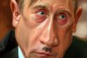 Aliuzija: pačioje karo su Ukraina pradžioje, dar 2014 m., Rusijos prezidentas gavo Putlerio pravardę.