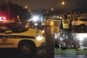 Operacija: naktį policija užtvėrė eismą Liepų gatve, tikėtasi, kad tuomet briedžiai nebebijos mašinų keliamo triukšmo.