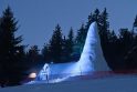 Bavarijoje atidaryta bažnyčia iš sniego ir ledo