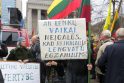 Vilniuje surengtas mitingas prieš reikalavimus dėl pavardžių rašymo