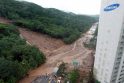 Pietų Korėjoje žemės nuošliaužos nusinešė 18 gyvybių