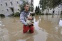 Slovėnijoje nuo potvynių vienas žmogus žuvo, daugybė kelių ir namų apgadinta