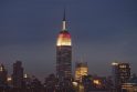 „Empire State Building“ nusidažė Japonijos vėliavos spalvomis