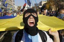 Nacionalistų demonstracijos ir susirėmimai Kijeve