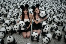 1,6 tūkstančio papjė mašė technika sukurtų pandų