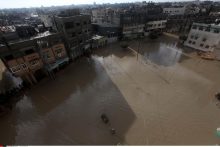 Gazos Ruožą užplūdo potvyniai