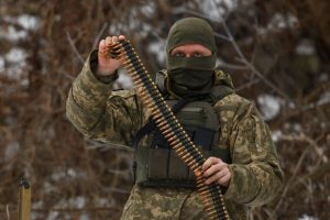 O. Scholzas: Europos parama Ukrainai ginklais – nepakankamai didelė