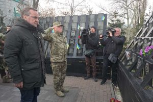 Vokietijos gynybos ministras atvyko į Ukrainą iš anksto neskelbto vizito
