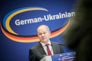 Vokietijos kancleris: Berlyno parama Izraeliui neturės įtakos pagalbai Ukrainai
