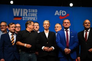 Vokietijos kraštutiniai dešinieji AfD paskelbė, kad sieks tapti valdančiąja partija