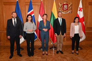 Baltijos šalių ministrus S. Zurabišvili patikino vetuosianti „užsienio įtakos“ įstatymą