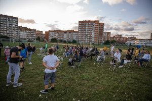 Sąjūdžio parke Klaipėdoje – kinas ir senjorų šokiai