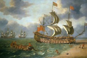 Prie Britanijos krantų surastos istorijai svarbaus nuskendusio laivo liekanos
