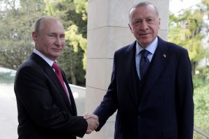 Kremlius: V. Putinas ir R. T. Erdoganas Irane aptars Ukrainos grūdų eksportą