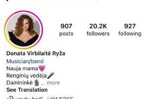 Klastingą ligą D. Virbilaitė įtarė pasikonsultavusi su sekėjais instagrame