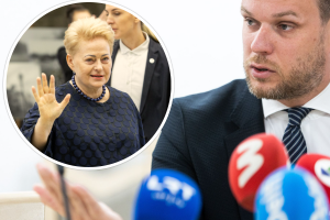 G. Landsbergis tikina, kad neįsižeidė dėl D. Grybauskaitės žodžių apie „drebinamas kinkas“