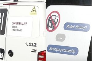 Policija pasitelkia ironiškus užrašus: kiek tai veikia gyventojus?