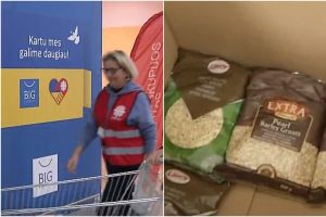Ukrainai prašoma aukoti ne tik pinigų, bet ir saldainių