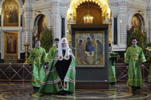 Patriarchas Kirilas pagyrė V. Putiną
