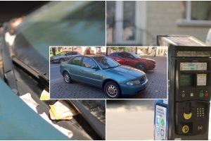 Už Klaipėdos centre paliktą automobilį – baudų serija