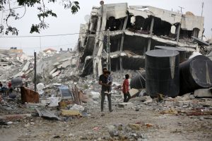 JT: į šiaurinę Gazos Ruožo dalį pagalbą pristatė 61 sunkvežimis