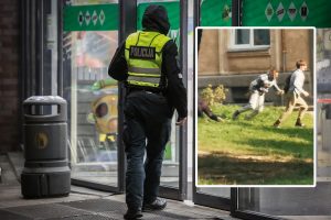 Vilniuje – išpuolis prieš „Iki“ apsaugininką: spardė ir daužė įkliuvę jauni vagys