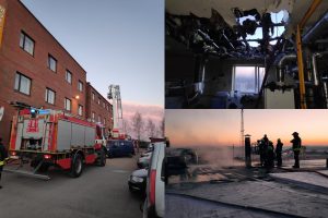Viešbutyje-restorane „Via Baltica“ kilo gaisras: degė stogas, evakuoti žmonės