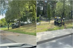 Vilniuje BMW smūgį į medį matę liudininkai: anksčiau laiko užsimanė į kapines?
