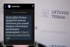 Gavote SMS žinutę iš teismo? Neskubėkite spausti nuorodos!