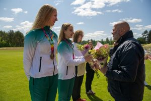 Europos čempionato bronzą iškovojusios penkiakovininkės: viens, du, trys, Emilijos pavarys