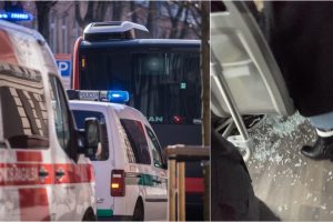 Keleivė – po incidento autobuse: iš burnos ir lūpos traukiau stiklo šukes