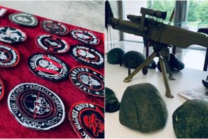 Seime eksponuojami rusų karių daiktai iš Ukrainos fronto