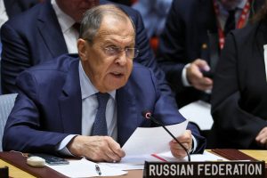 S. Lavrovas: Rusijos naudojimasis veto teise JT Saugumo Taryboje yra teisėta priemonė