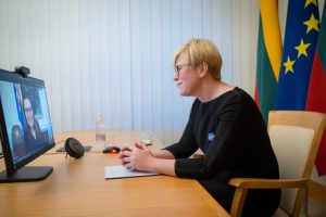 Lietuvos ir Islandijos premjerės aptarė šalių bendradarbiavimo perspektyvas