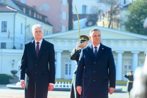 Lietuvos ir Lenkijos prezidentai aptarė paramą Ukrainai ir pasirengimą NATO viršūnių susitikimui