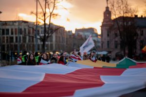 Laisvės dieną Vilniuje minintys baltarusiai: tikime, kad tai darysime ir savo šalyje