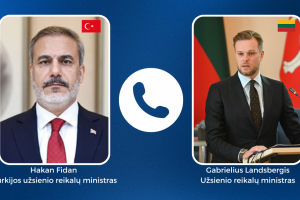 G. Landsbergis su Turkijos kolega aptarė Švedijos narystę NATO, viršūnių susitikimą