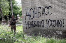 Rusija teigia užėmusi svarbaus Ukrainos Časiv Jaro miesto rajoną