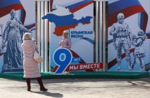 JK įvedė naujų sankcijų Rusijos pareigūnams dėl fiktyvių balsavimų Ukrainoje