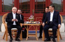 Paskutinę vizito Kinijoje dieną V. Putinas sieks stiprinti ekonominį bendradarbiavimą
