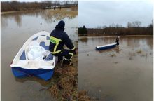 Ugniagesiai pasirengę reaguoti į vandens lygio pakilimą Vakarų Lietuvoje