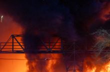 Vilniuje naktį „IKEA“ sandėlyje buvo kilęs gaisras