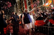 Per visuotinius rinkimus Indijoje N. Modi partija prarado absoliučią daugumą parlamente