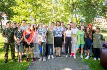 D. Nausėdienė susitiko su ukrainiečiais, dalyvavusiais jaunųjų šaulių stovykloje