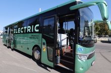 Pakaunėje – elektrinio autobuso repeticija