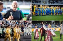 Futbolo šventė Kaune: Lietuvos legendos nenusileido FIFA žvaigždėms