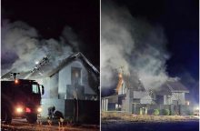 Kauno rajone – nelaimė: degė gyvenamas namas